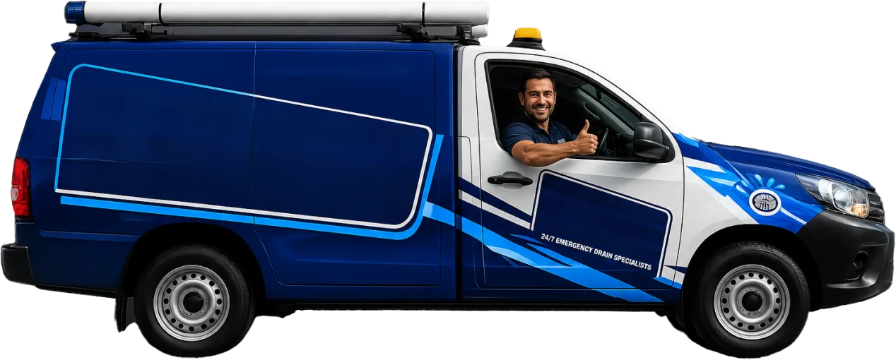 Service van parked on a Glenwood street